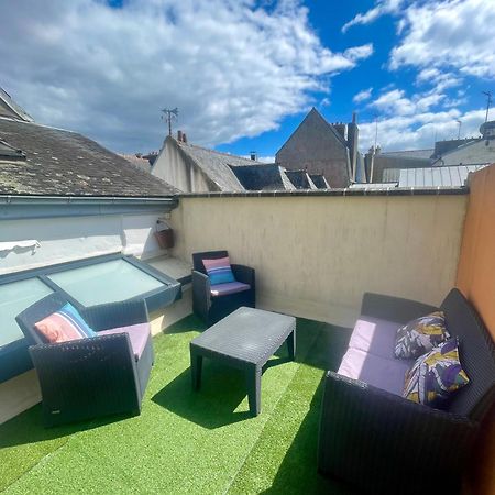 Agréable appartement en plein centre avec terrasse Concarneau Exterior foto